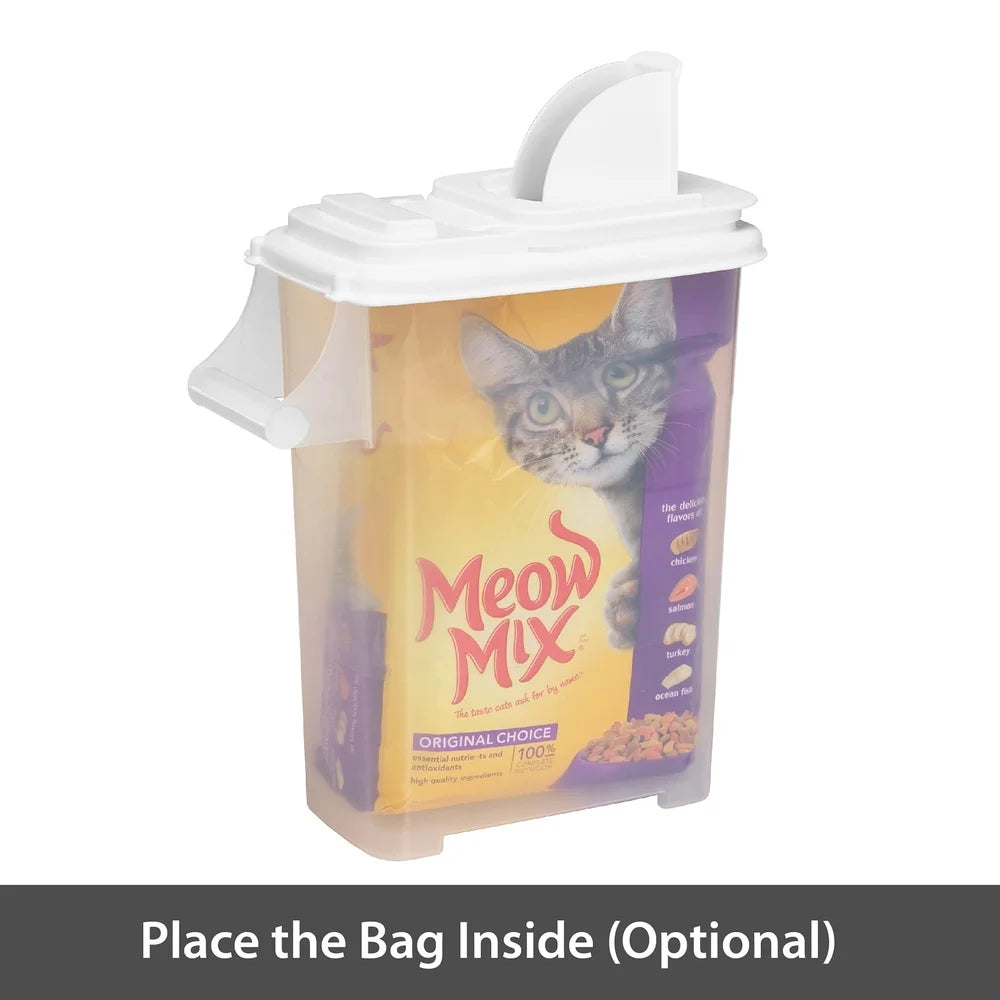 XMSJ Pet Food Dispenser With Double Pour Spout Stackable