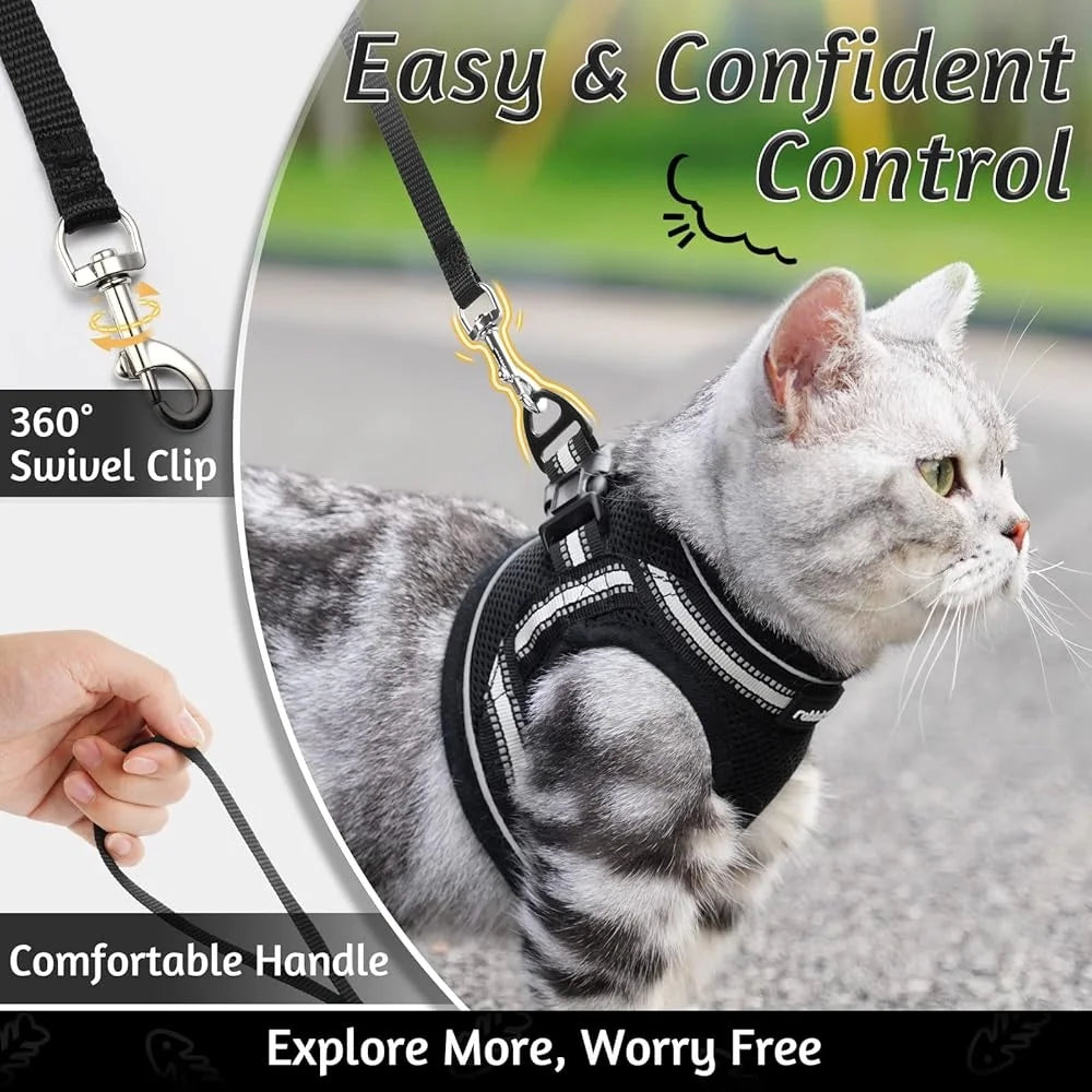 Paws Nation Cat Harness And Leash Set Escape Proof Comfort