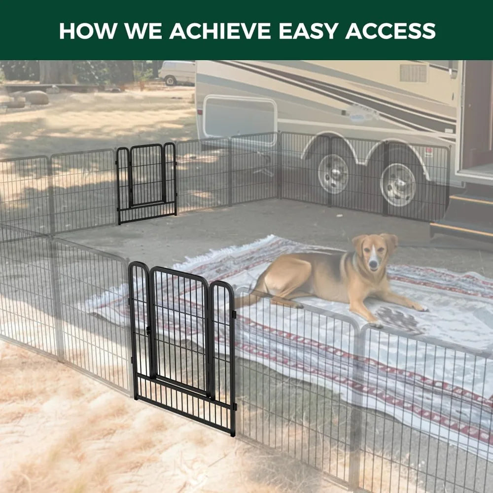 DAFIFY Instant Dog Playpen Portable Pet Fence For Outdoors