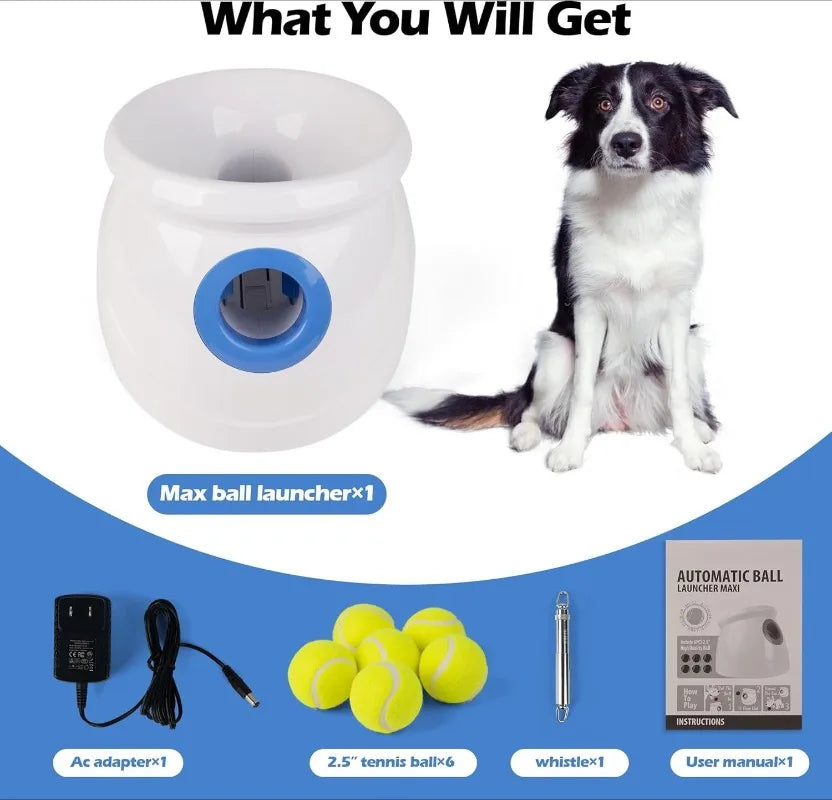 Hign-concerned Dog Automatic Ball Launcher Interactive Toy