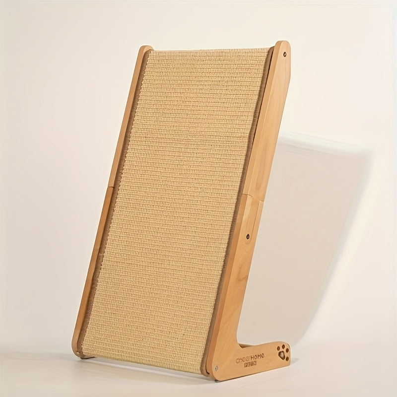 Solid Wooden Sisal Cat Scratcher Indoor Climbing Post