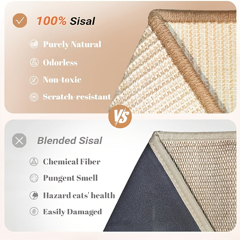 Solid Wooden Sisal Cat Scratcher Indoor Climbing Post