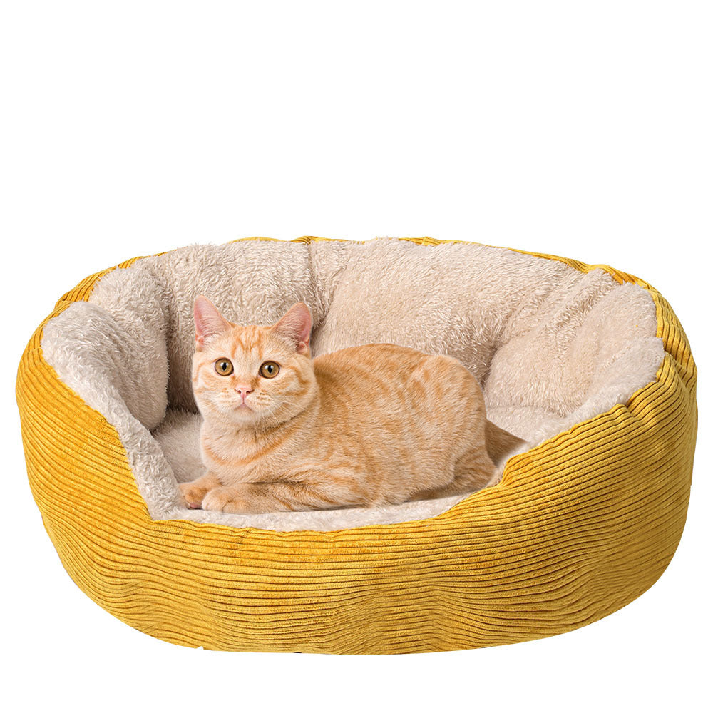POGANY Small Pet Bed Oval Washable Indoor With Non Slip
