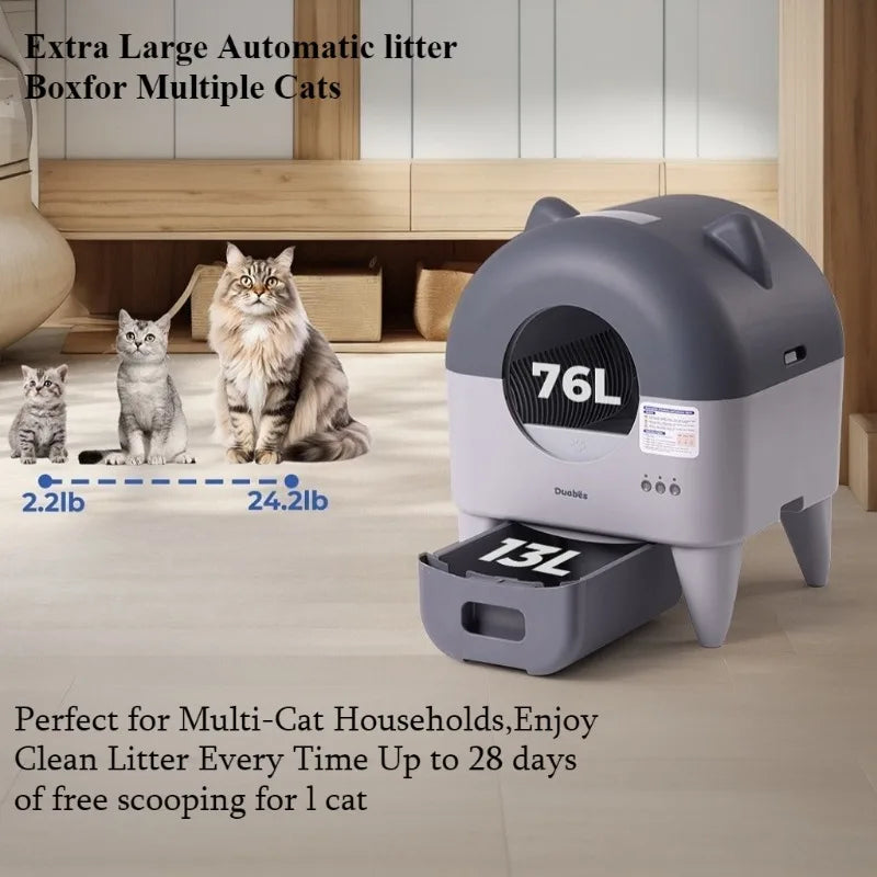 Lunapurr Automatic Cat Litter Box With App Control Ultra