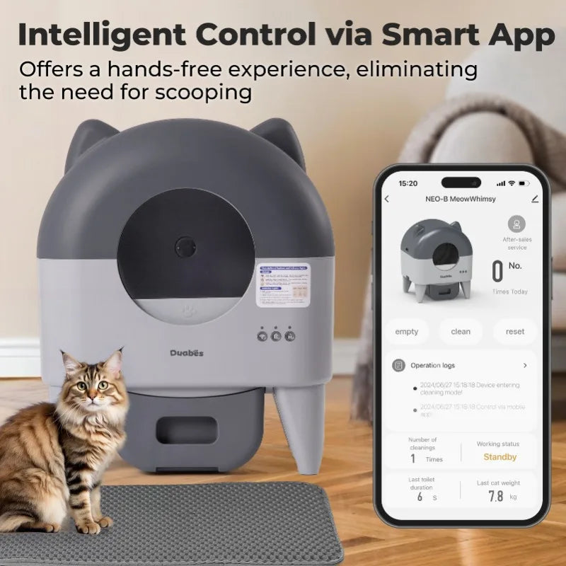 Lunapurr Automatic Cat Litter Box With App Control Ultra