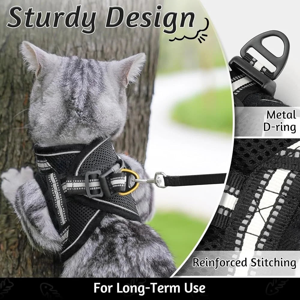 Paws Nation Cat Harness And Leash Set Escape Proof Comfort