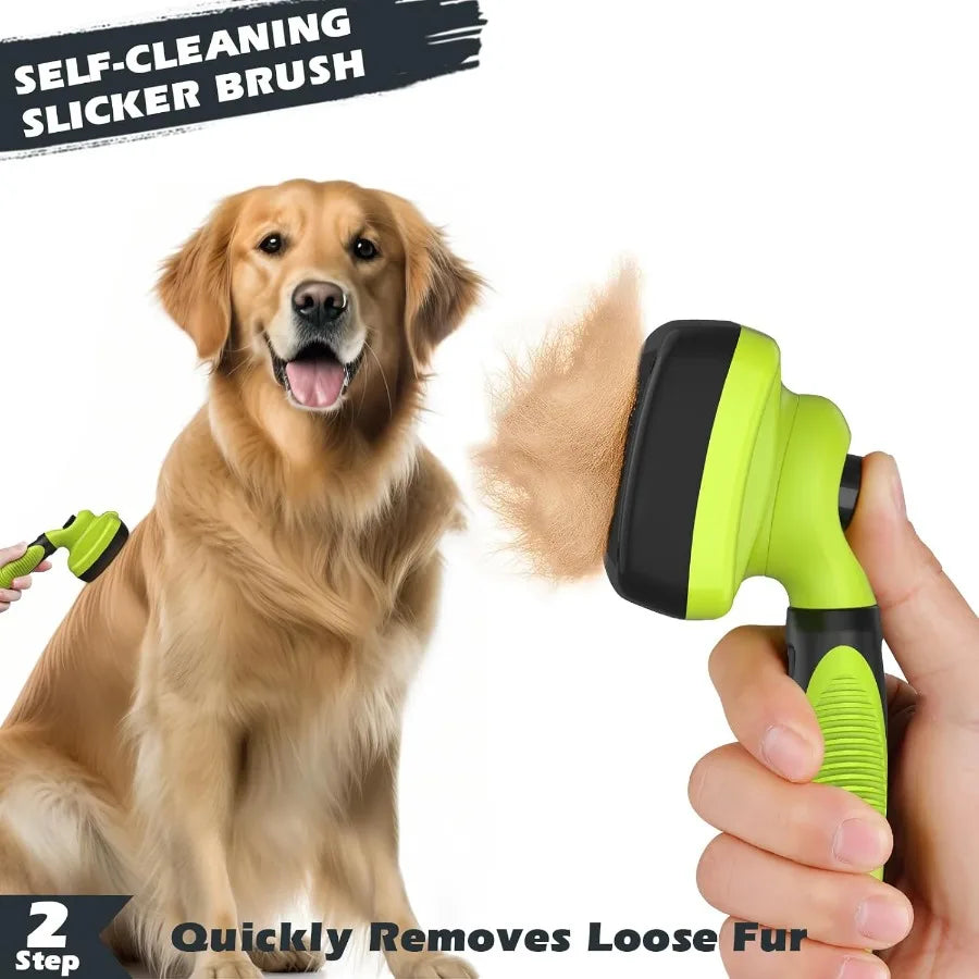 Hign-concerned Self-Cleaning Slicker Brush For Pets