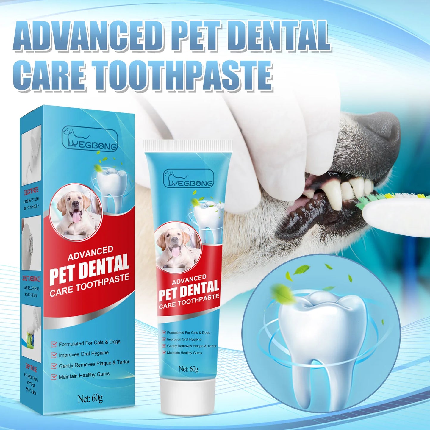 Hign Concerned Pet Toothpaste Edible Oral Care Dogs Cats