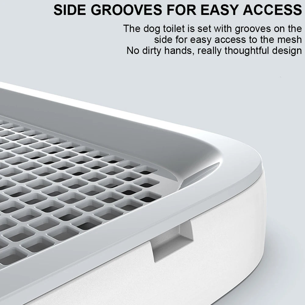 Hign-concerned Dog Potty Tray With Wall Pan Training Toilet