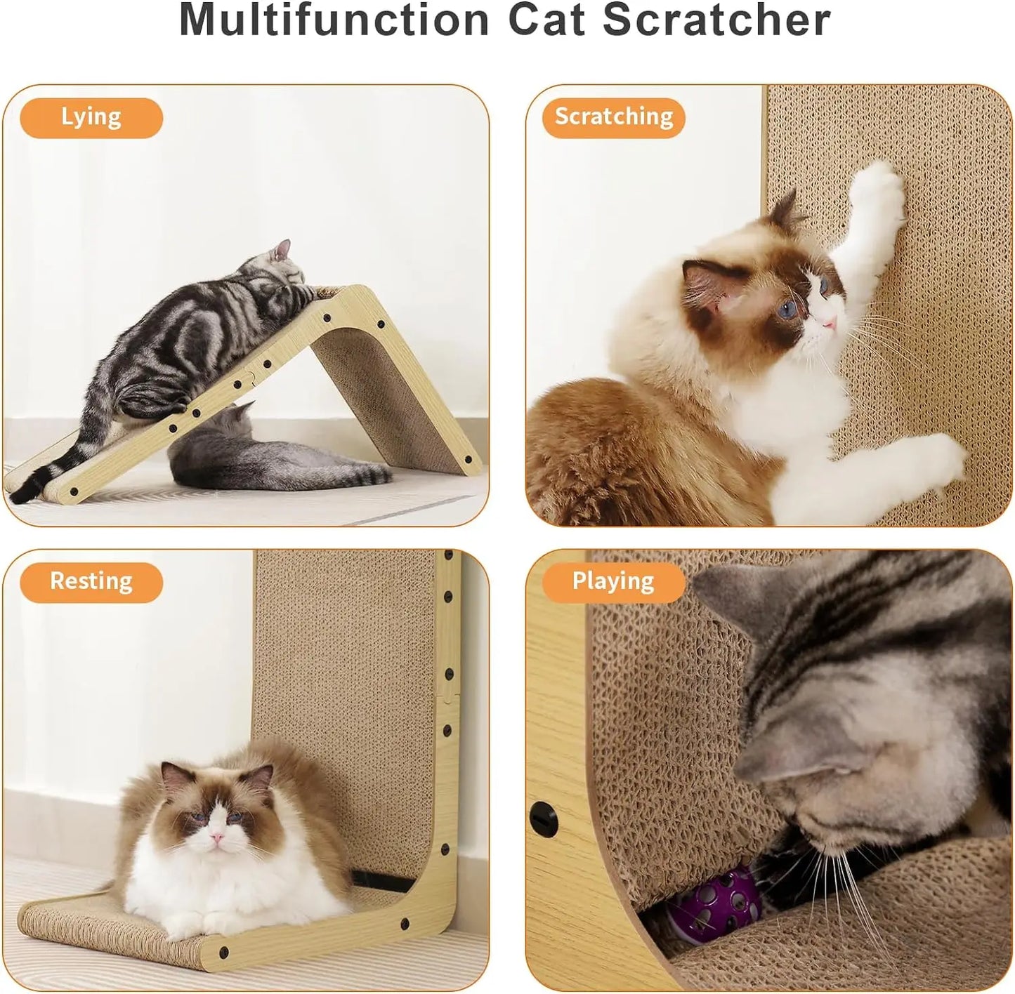 Guangdong Non-Toxic L-Shaped Cat Scratcher for IndoorLivingSpaces Furniture Protection