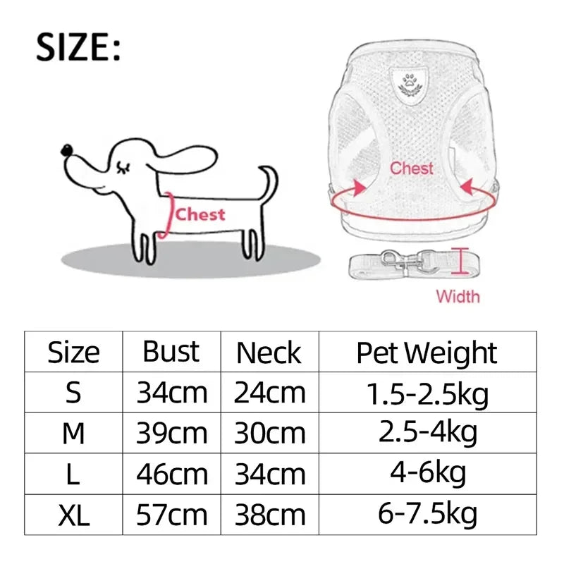 Paws Nation Cat Vest Walking Lead Leash Harness Pro