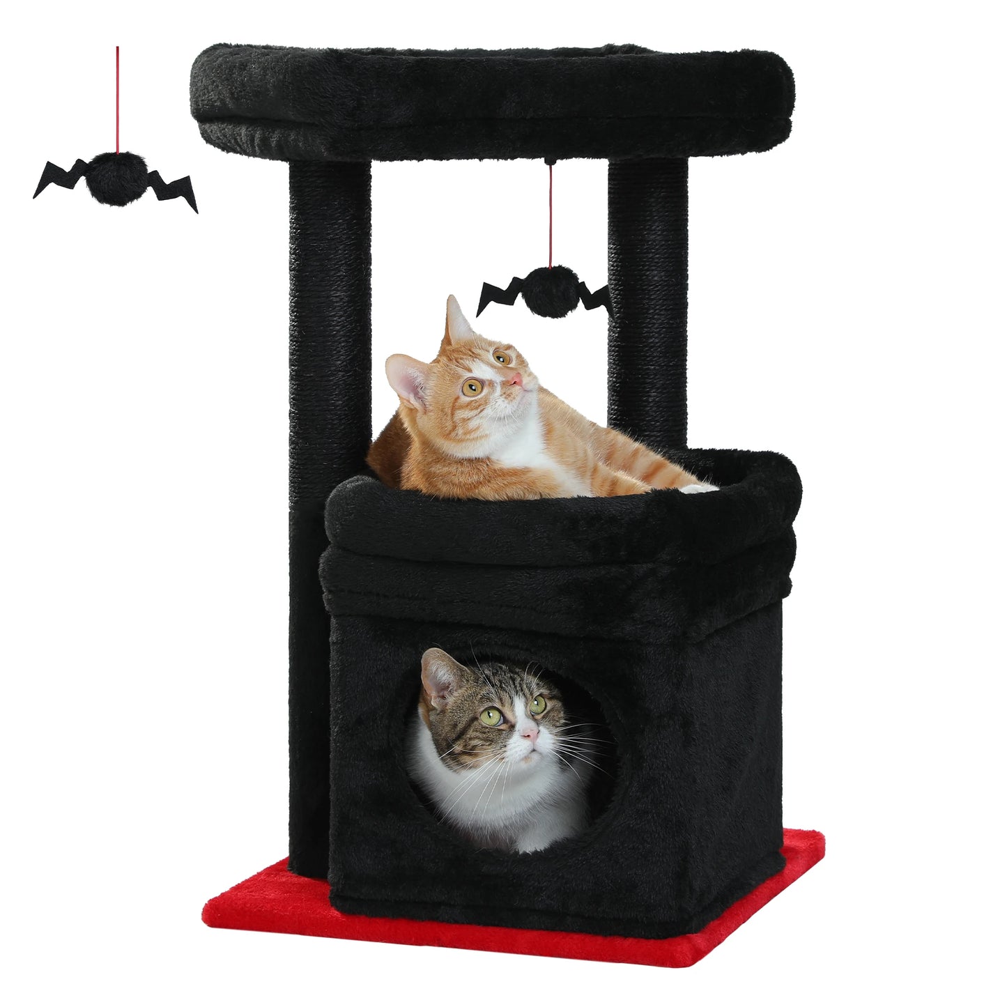 PEQULTICN Cat Tree Tower With Cozy Condo And Wide Perch