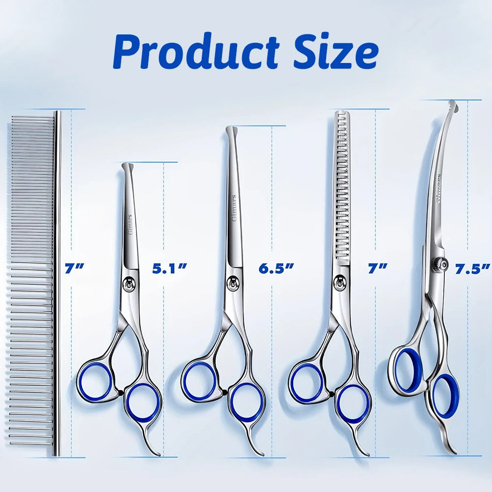 Hignconcerned Dog Grooming Scissors 4CR Stainless Steel Set
