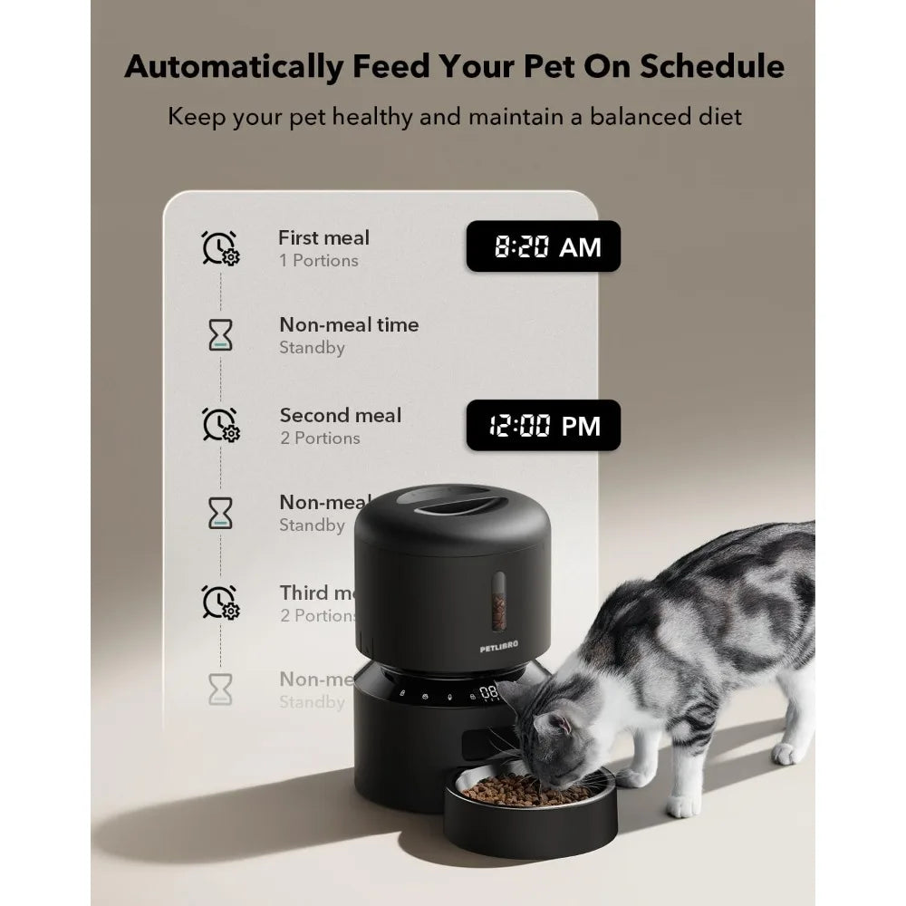 Hignconcerned Automatic Pet Feeder Timed Dry Food Dispenser