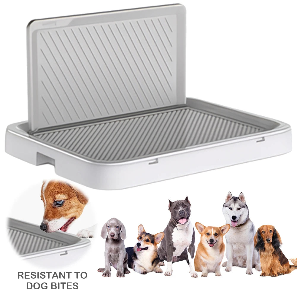 Shunmaii Dog Potty Tray With Pee Wall Portable Training Pad