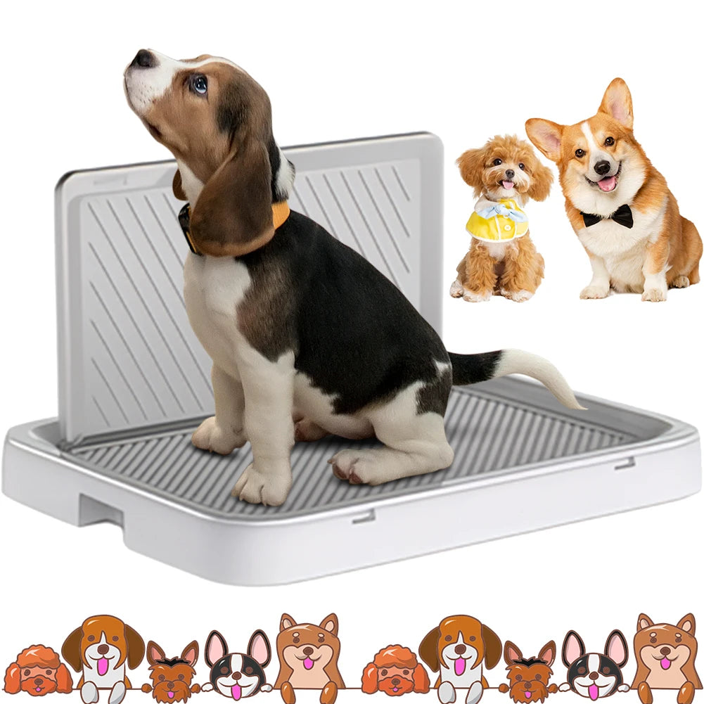 Shunmaii Dog Potty Tray With Pee Wall Portable Training Pad
