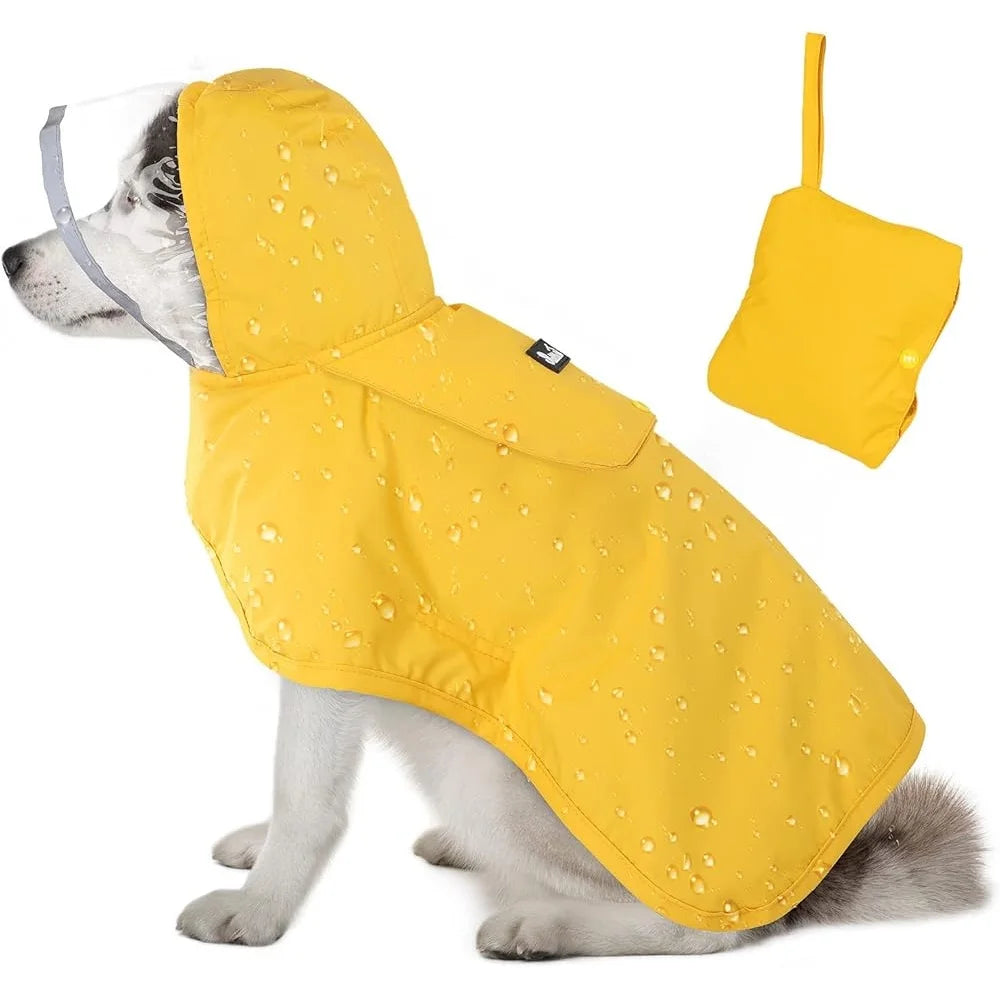 Hign-concerned Dog Raincoat Waterproof Jacket With Hood