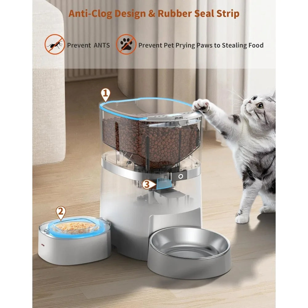 Hign-concerned Automatic Cat Feeder Timed Pet Food Feeder