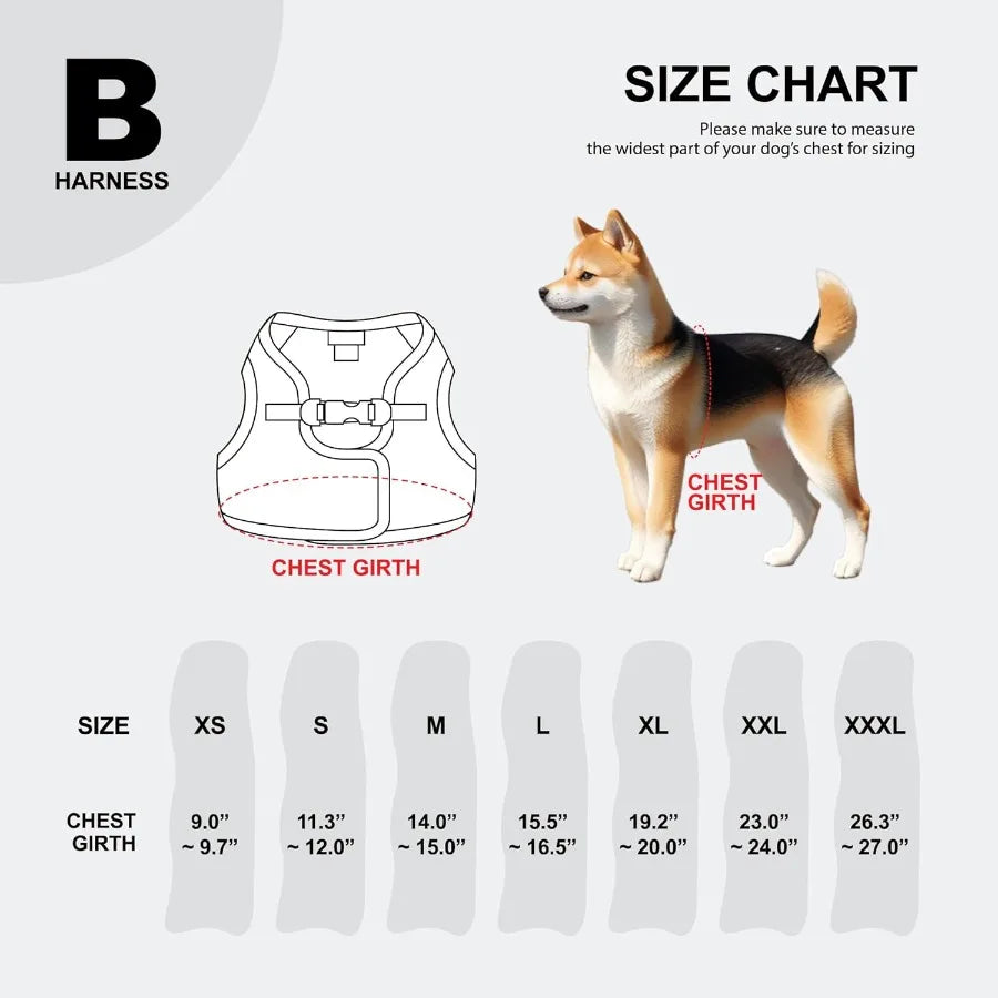 Hign Concerned Soft Vest Dog Harness Padded Mesh No Pull