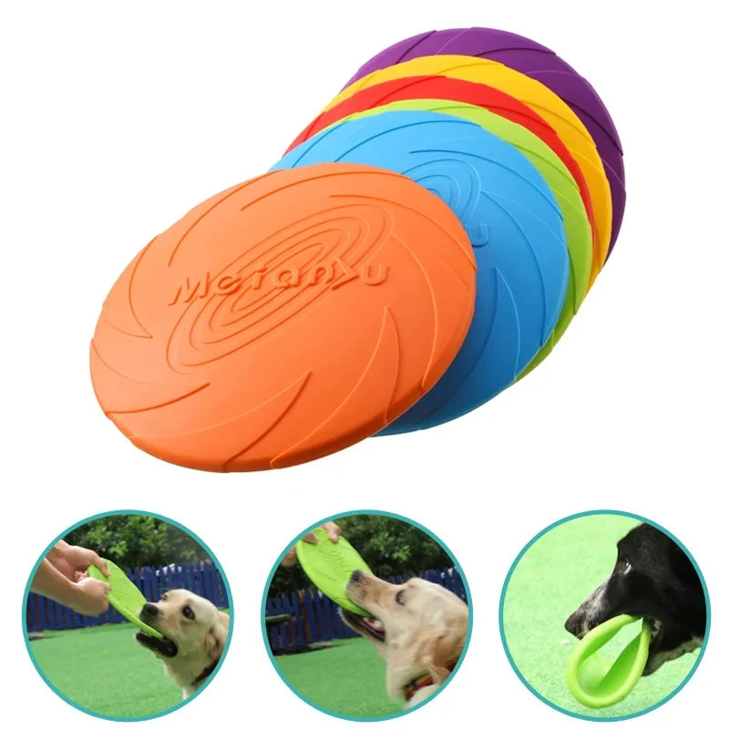 YTYIN Flying Disc Dog Toy Silicone Durable Training Outdoor
