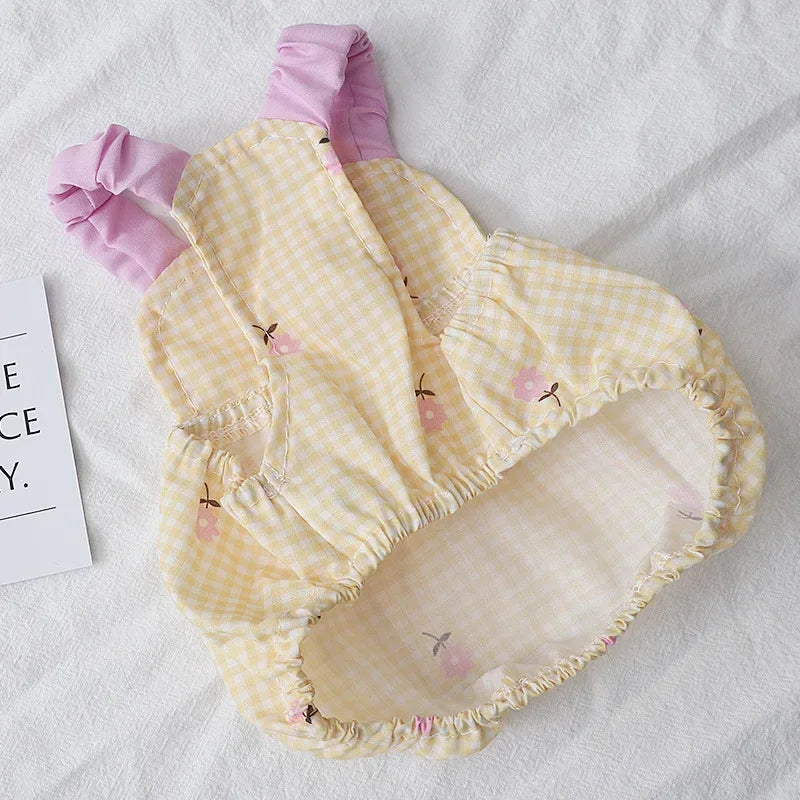 Guangdong Summer Dog Dress With Flower Vest Skirt Chihuahua