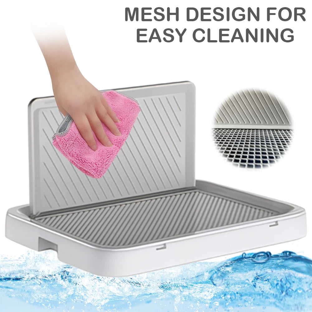 Hign-concerned Dog Potty Tray With Wall Pan Training Toilet