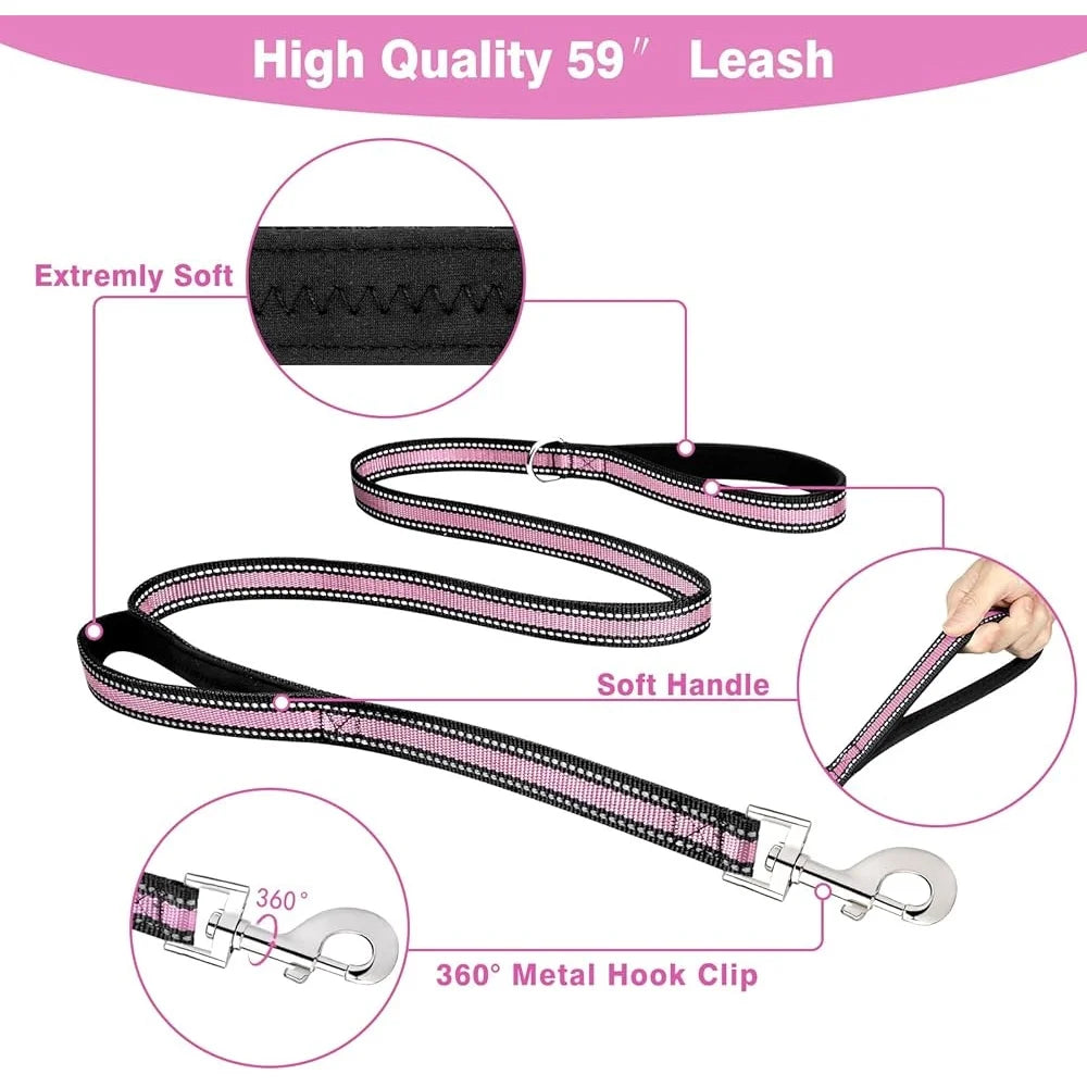 Paws Nation Reflective No Pull Harness Leash Set For Dogs