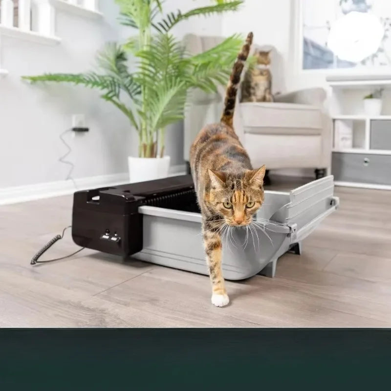 Hign-concerned Smart Scoop Self Cleaning Cat Litter Box