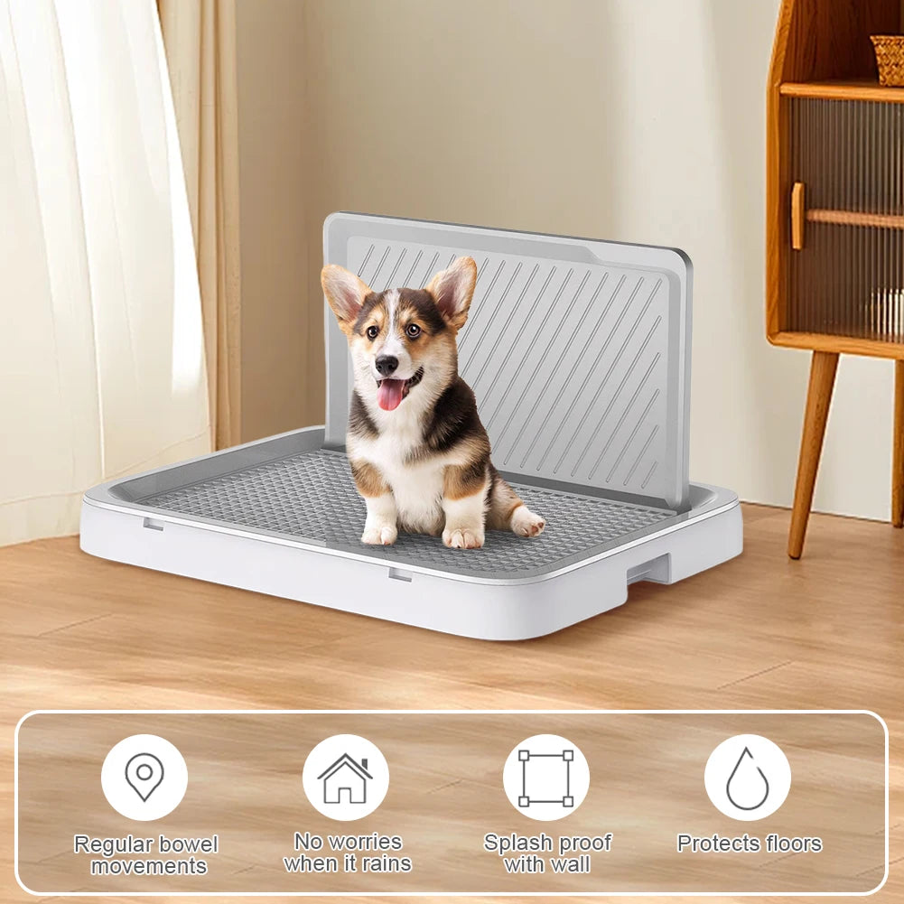 Shunmaii Dog Potty Tray With Pee Wall Portable Training Pad