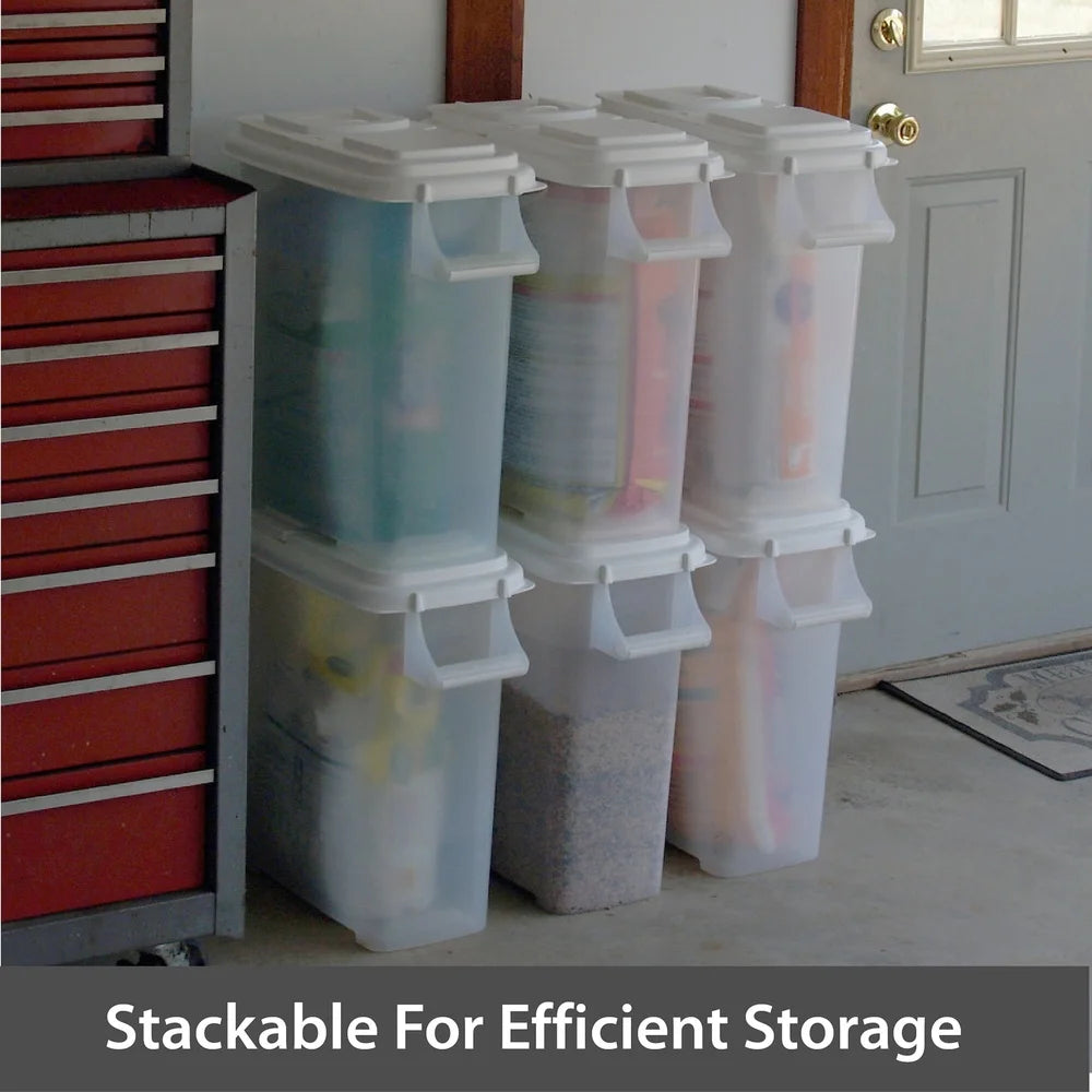 XMSJ Pet Food Dispenser With Double Pour Spout Stackable