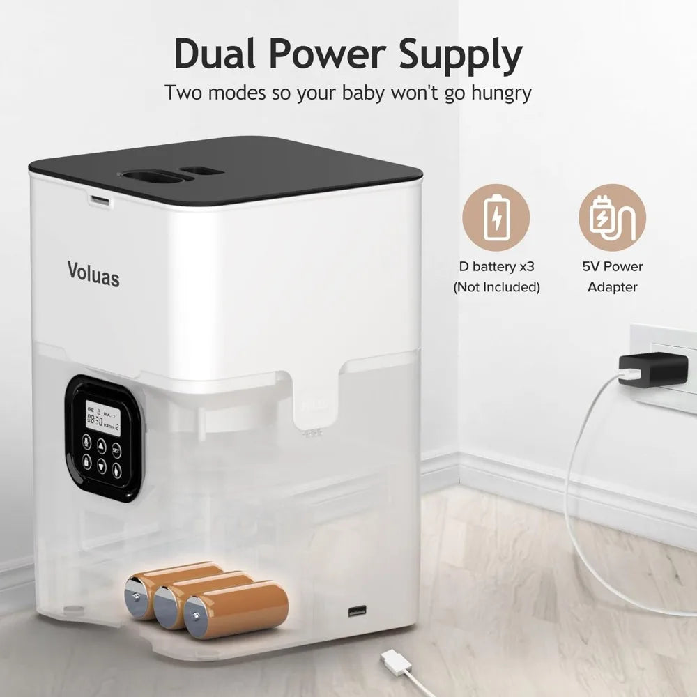 Hignconcerned Voluas Automatic Cat Feeder Timed Dispenser