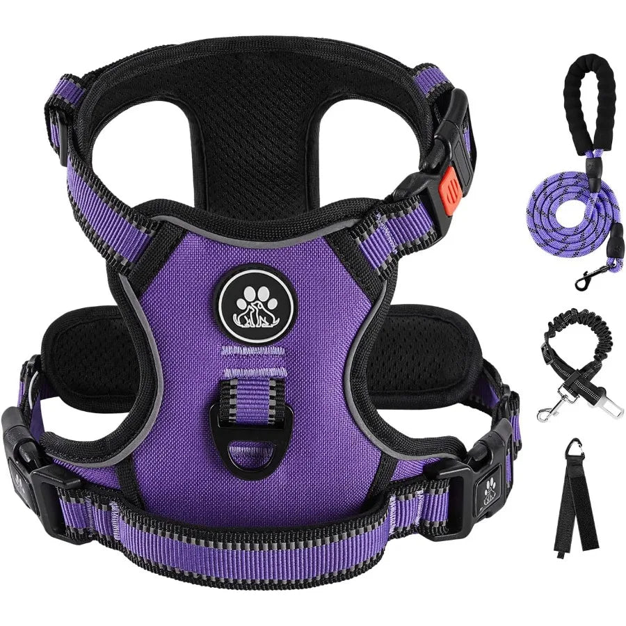 Hign-concerned No Pull Dog Harness With Adjustable Fit