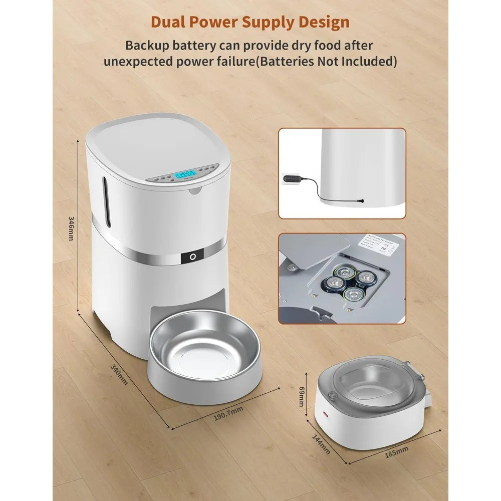 Hign-concerned Automatic Cat Feeder Timed Pet Food Feeder