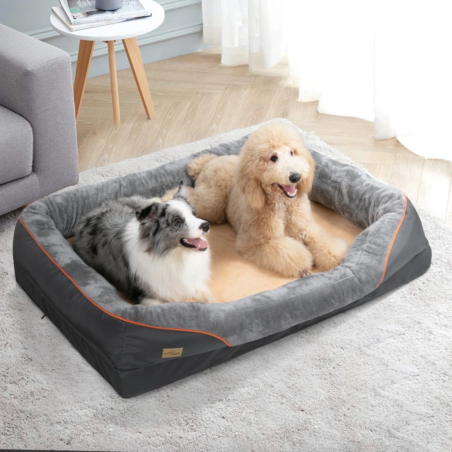 BINGOPAWC Waterproof Allergy Dog Bed With Washable Cover