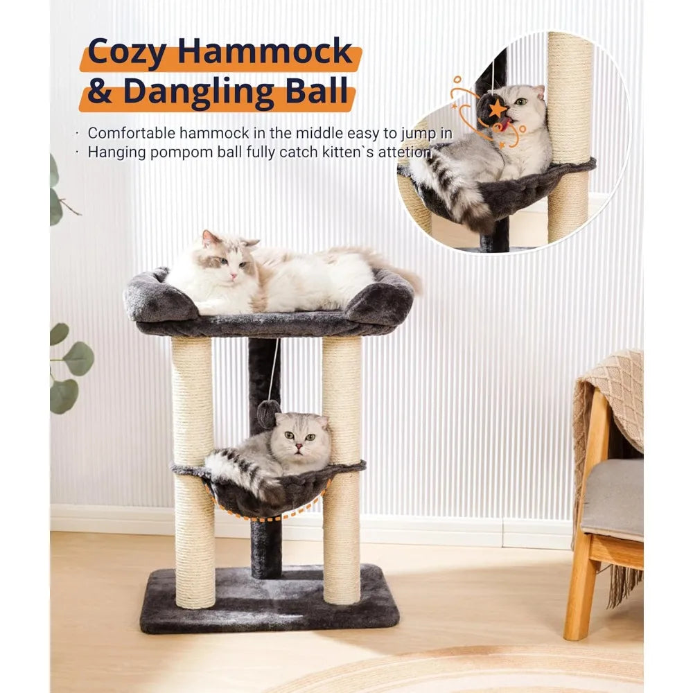 Fujian Cat Tree Tower Indoor Scratching Post With Bed