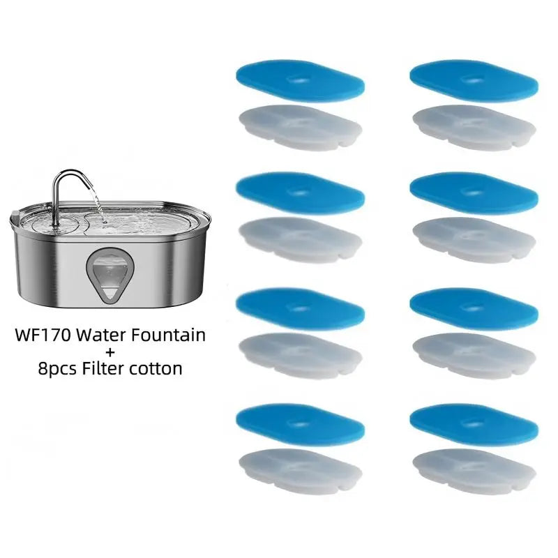 NPET Automatic StainlessSteel Pet Water Dispenser With Transparent ObservationWindow