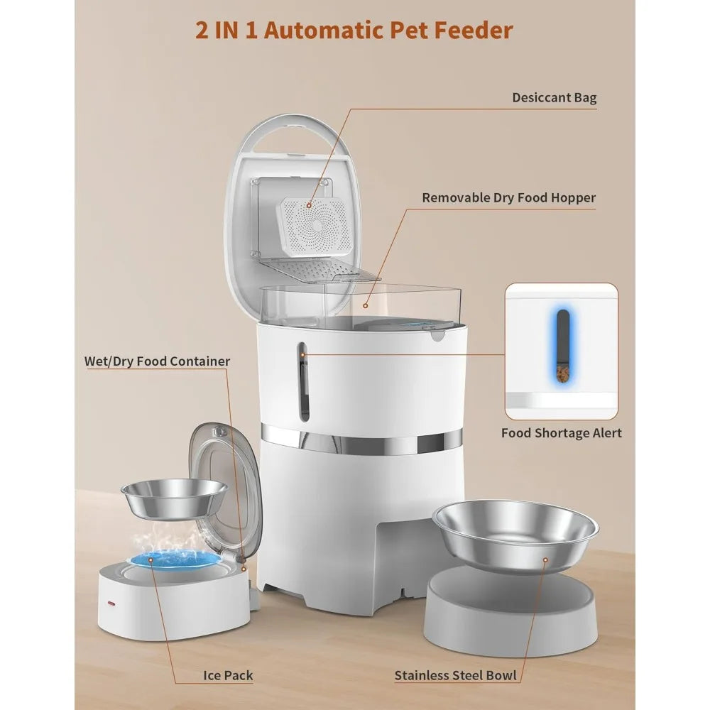 Hign-concerned Automatic Cat Feeder Timed Pet Food Feeder