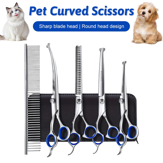 Hignconcerned Dog Grooming Scissors 4CR Stainless Steel Set