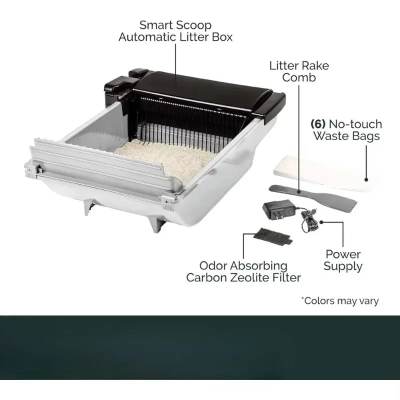 Hign-concerned Smart Scoop Self Cleaning Cat Litter Box