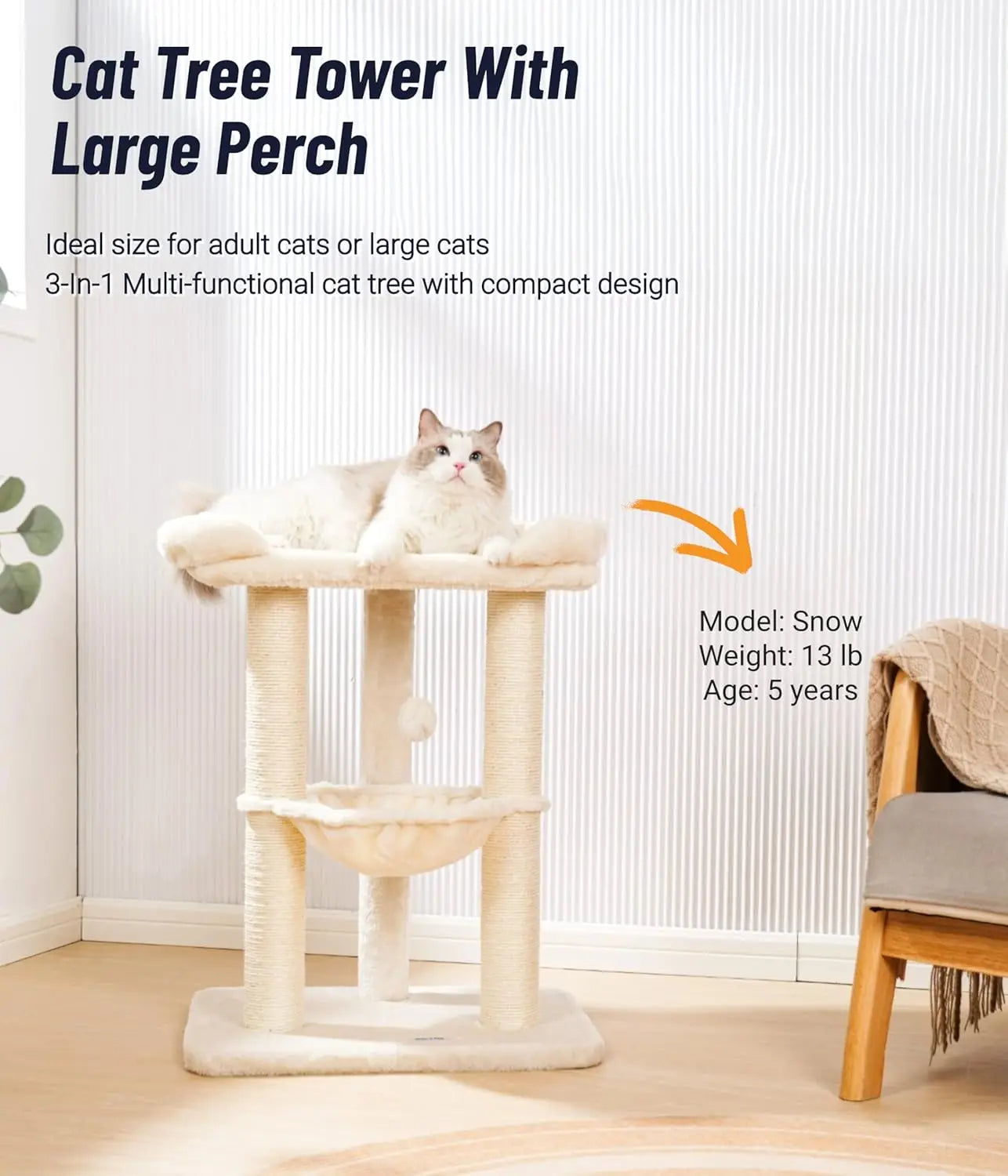 Fujian Cat Tree Tower Indoor Scratching Post With Bed