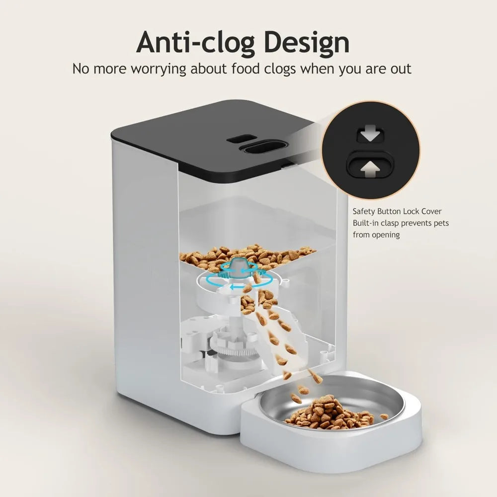 Hignconcerned Voluas Automatic Cat Feeder Timed Dispenser