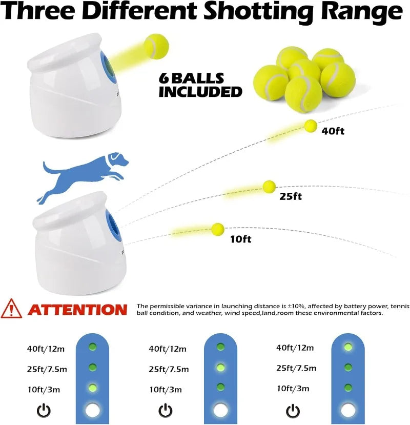 Hign-concerned Dog Automatic Ball Launcher Interactive Toy