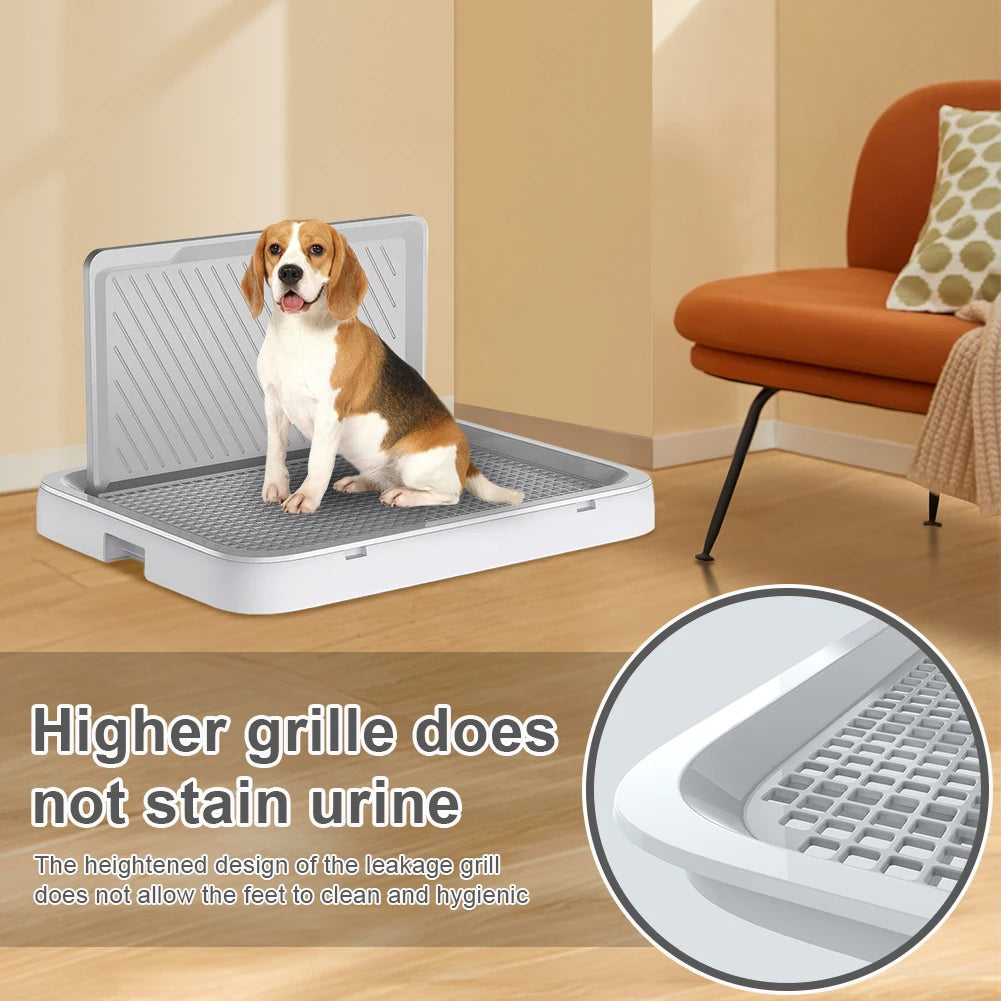 Shunmaii Dog Potty Tray With Pee Wall Portable Training Pad