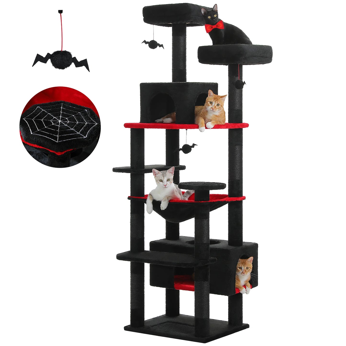 PAWZ Road Cat Tree Tower With Sisal Scratching Posts Hammock