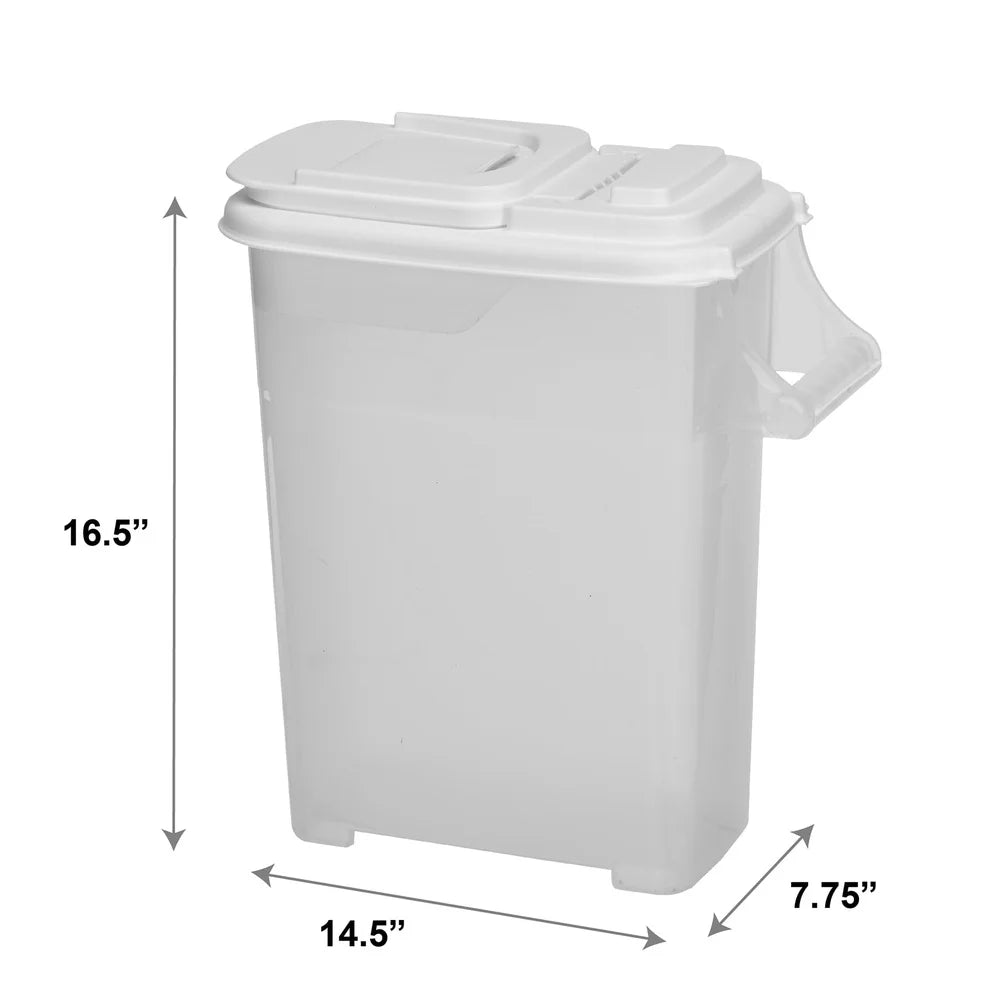 XMSJ Pet Food Dispenser With Double Pour Spout Stackable