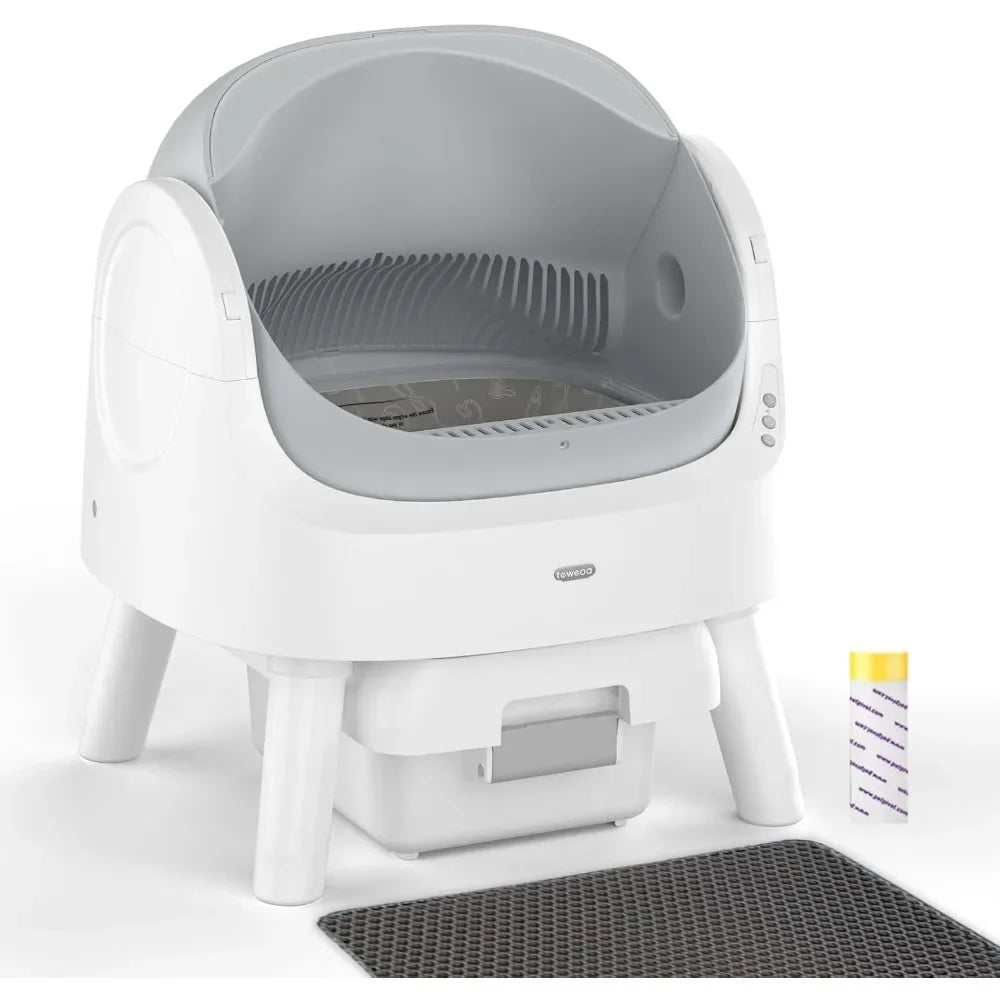 Closure Self-Cleaning Automatic Cat Litter Box for Multi-Cat